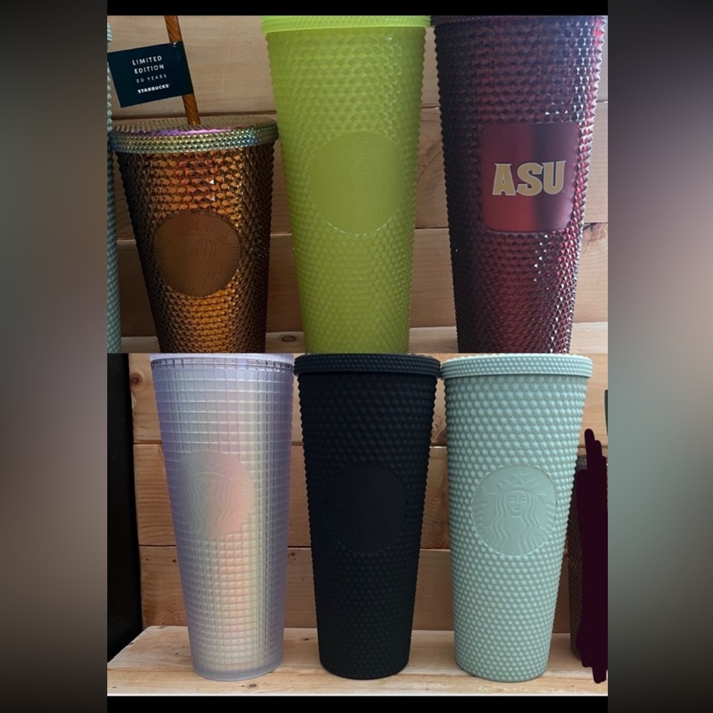 6 New Starbucks cups with stickers - Limited release - 5 tall / 1 small - Picture 1 of 11